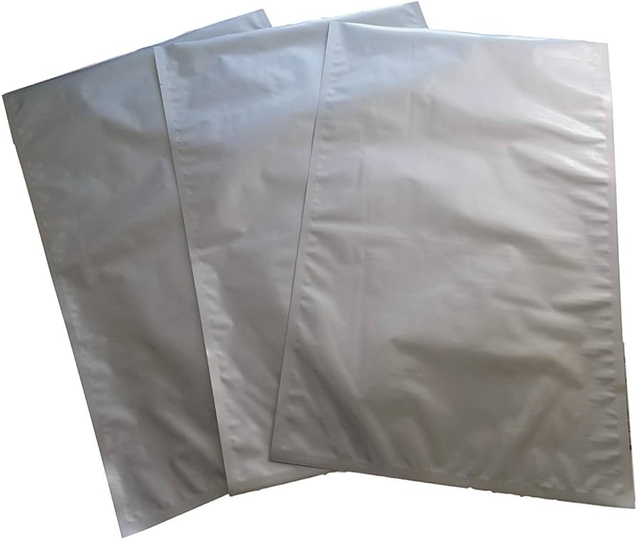 5 Gallon silver flat mylar bags