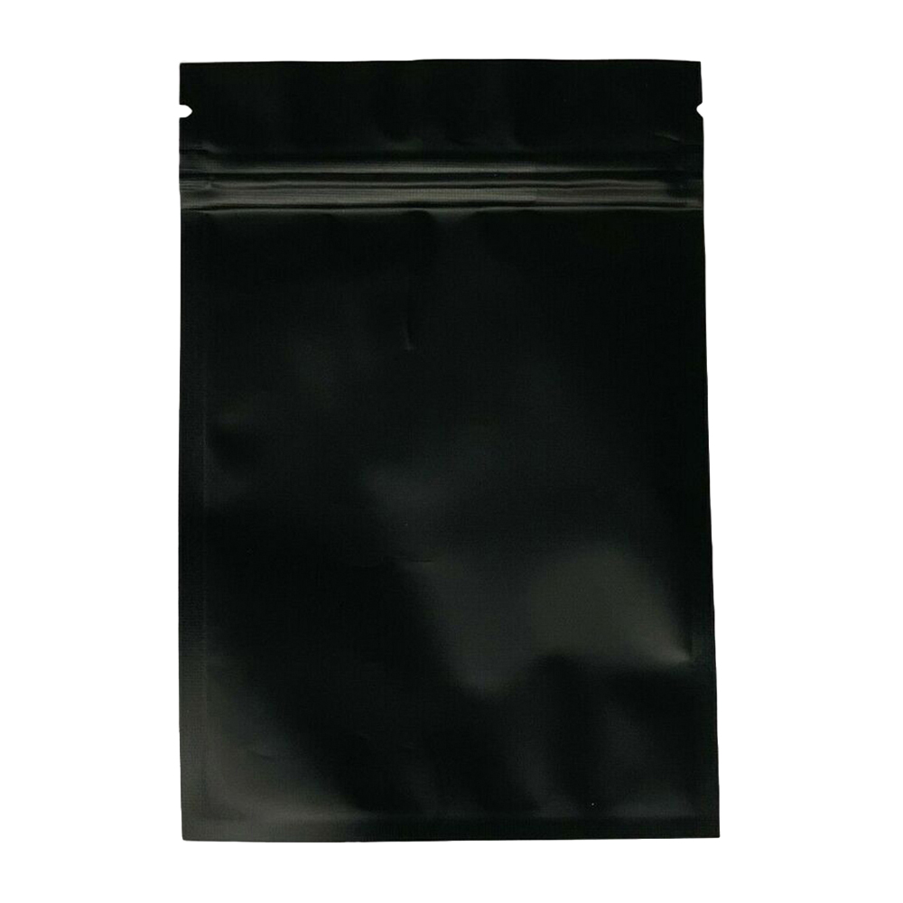 Black mylar bag flat