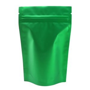 Green Stand Up Mylar Bag